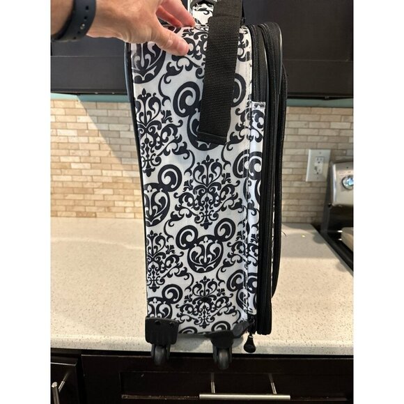 Rare DISNEY HAUNTED MANSION MICKEY LUGGAGE 360 WHEELED CARRY ON SPINNER SUITCASE - Picture 7 of 8